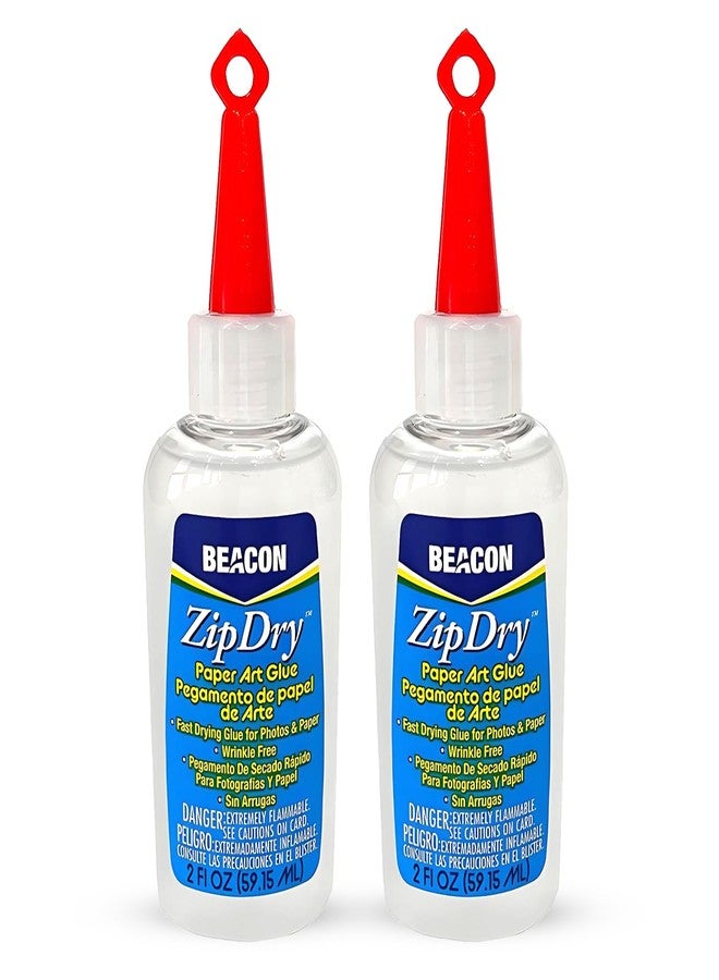 Beacon Zip Dry Paper Glue 2 oz. [Pack of 2 ] - Image 1